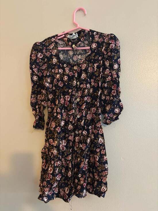 You Babes Dresses & Skirts - Girls You Babes Vintage Floral Button Front Mini Dress